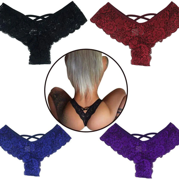 4 Pack Women Sexy Lace Underwear Lingerie