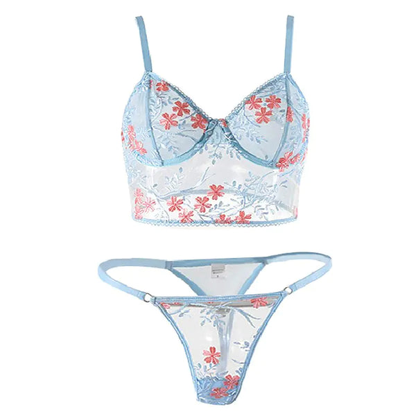 Floral Embroidery Lingerie Set Lingerie