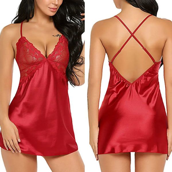 5-Color Set of Sexy Night Dress Lingerie Night Dress Women's Clothing