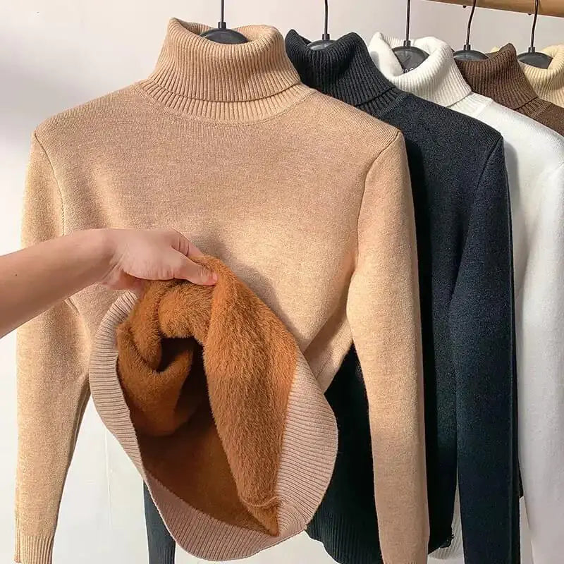 Elegant Turtle Neck Winter Sweater