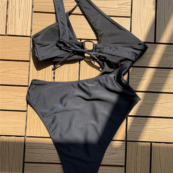 2023 Hollow Sexy Swimwear Women Skinny One Piece Swimsuit