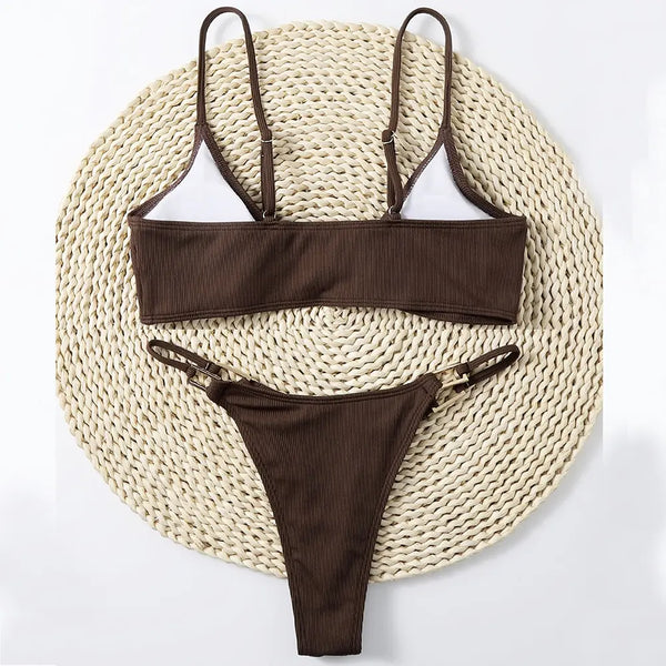 Sexy Ribbed Micro Bikini bikini ribbed bikini summer summer body bikini trending two piece bikini