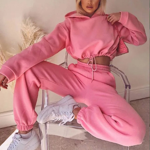 Winter Two Piece Sets Women Tracksuit